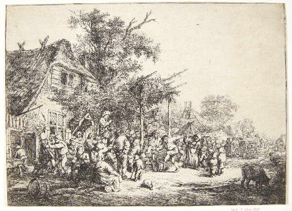 Adriaen van Ostade, Dansende bønder ved et herberg