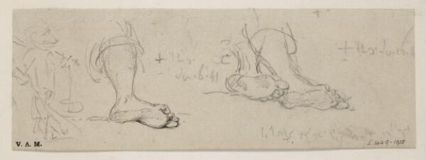 George Chinnery, Sketches of legs and feet