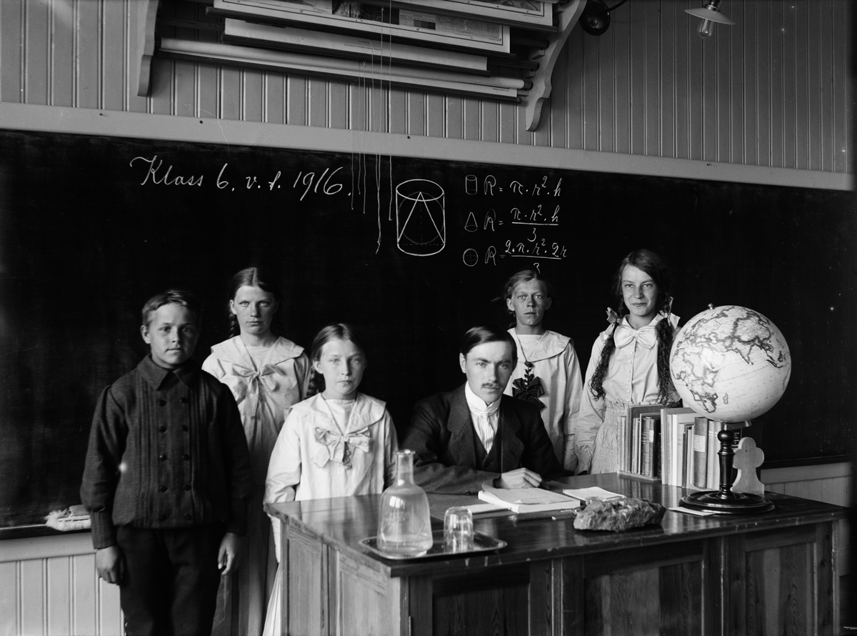 Josef Ärnström, Klass 6 vårterminen 1916, Kiruna, Lappland