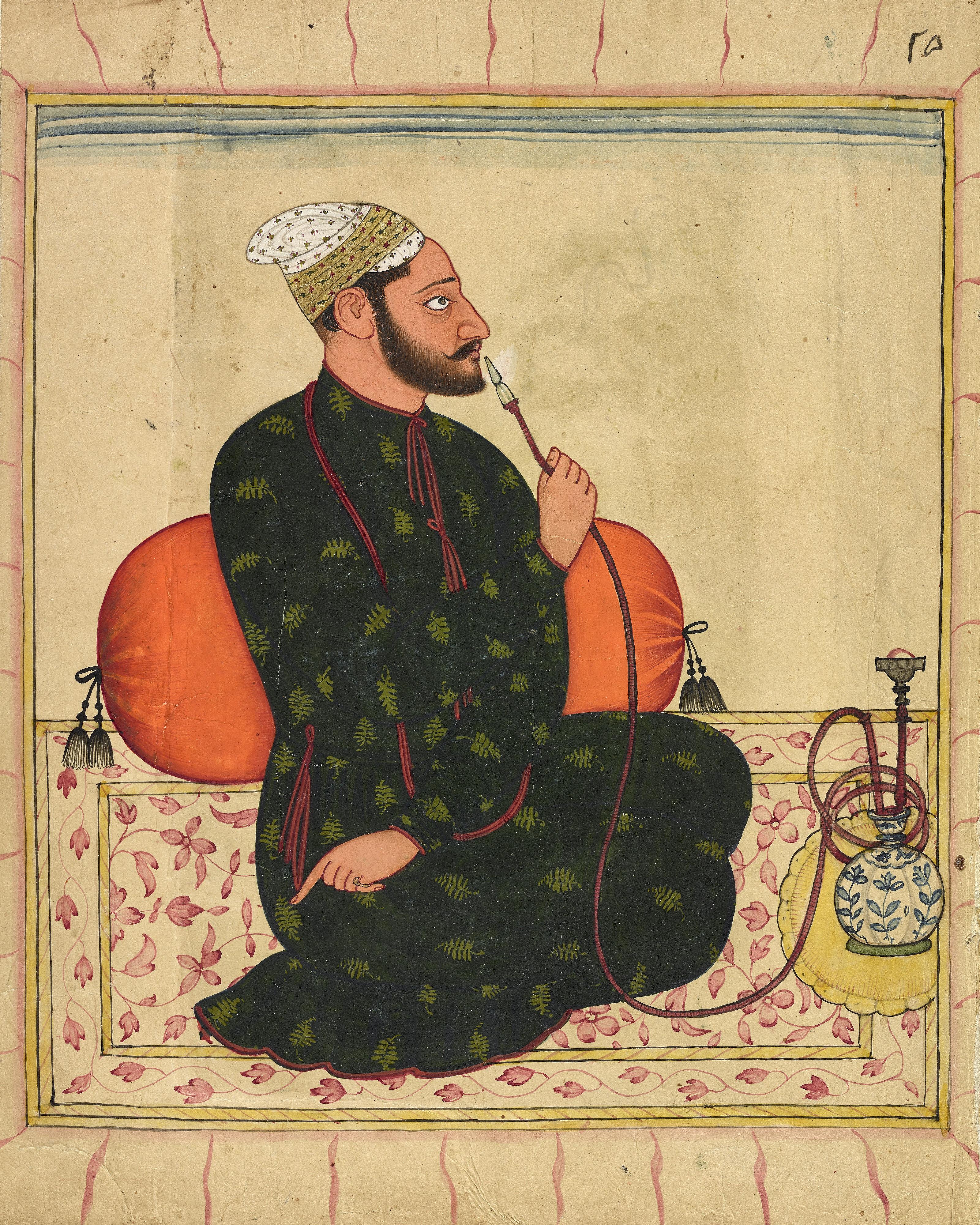 Unknown artist, Portrait of a Raja, probably Raja Dhrub Dev of Jasrota