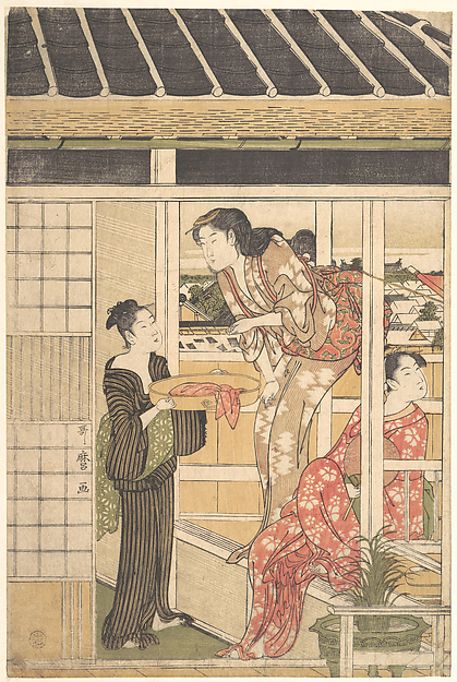 Kitagawa Utamaro, Washing Day