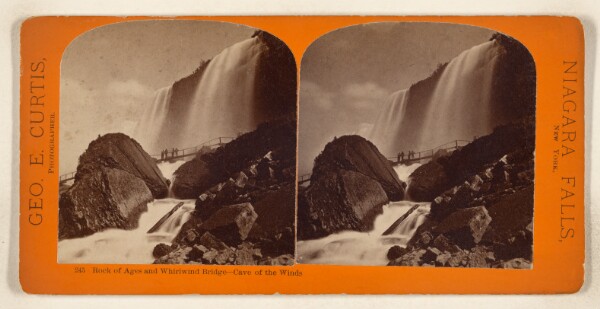 George E. Curtis, Rock of Ages and Whirlwind Bridge - Cave of the Winds [Niagara Falls, New York]