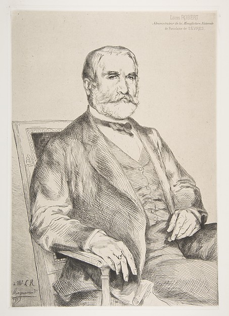 Félix Bracquemond, Portrait of Louis Robert