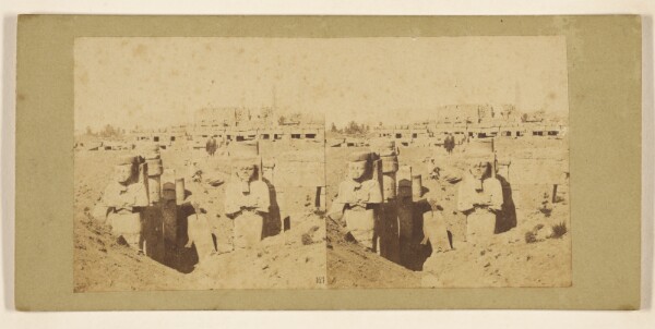 Francis Frith, [Les Piliers d'osiris au temple palais de Karnak. Thebes]