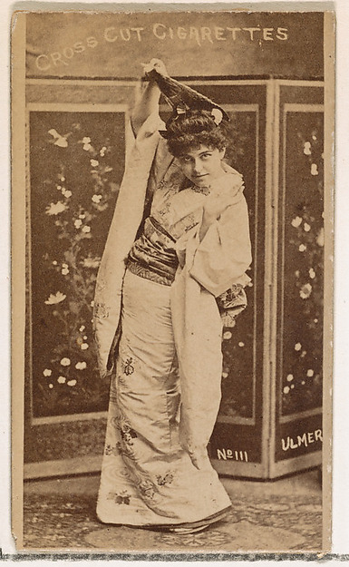 W. Duke, Sons & Co., Card Number 111, Geraldine Ulmer, from the Actors and Actresses series (N145-1) issued by Duke Sons & Co. to promote Cross Cut Cigarettes