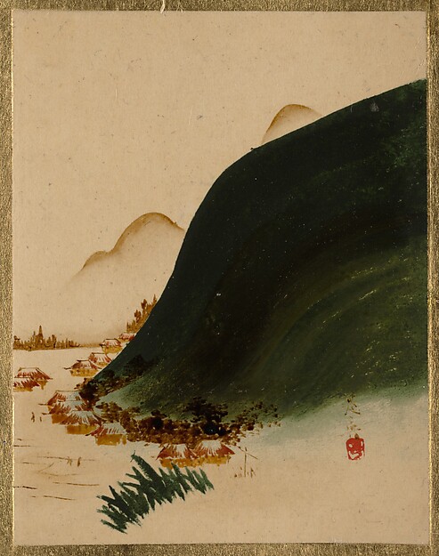 Shibata Zeshin, Mountains and Houses