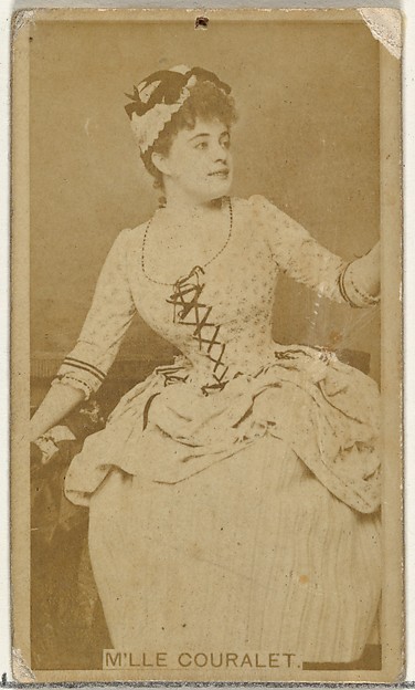 W. Duke, Sons & Co., M'lle Couralet, from the Actors and Actresses series (N145-8) issued by Duke Sons & Co. to promote Duke Cigarettes