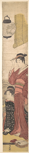 Torii Kiyonaga, Two Geisha