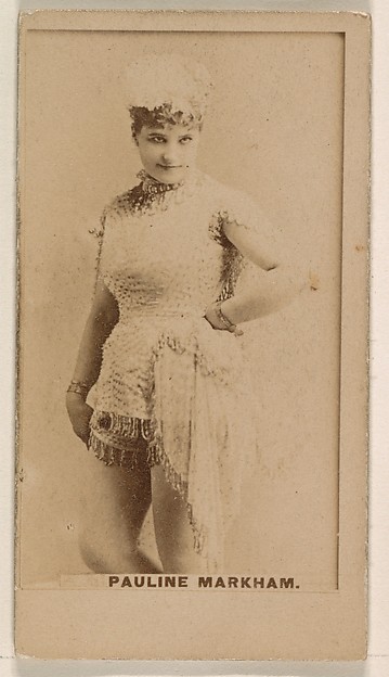 Kinney Brothers Tobacco Company, Pauline Markham, from the Actresses series (N245) issued by Kinney Brothers to promote Sweet Caporal Cigarettes