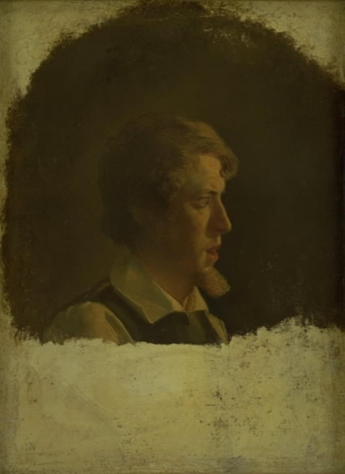 Wilhelm Bendz, Den tyske maler Hermann Kaufmann. Studiehoved