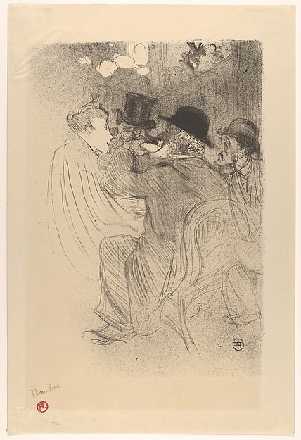 Henri de Toulouse-Lautrec, Au Moulin Rouge: Un Rude!  Un Vrai Rude!