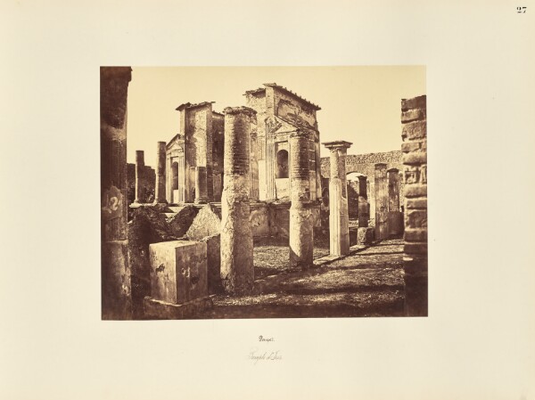 Giorgio Sommer, Pompei. Temple d'Isis.