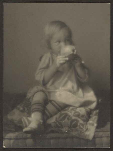 Louis Fleckenstein, [Child with Apple]