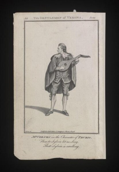 James Roberts, Two Gentleman of Verona/Mr. Vernon in the Character of Thurio