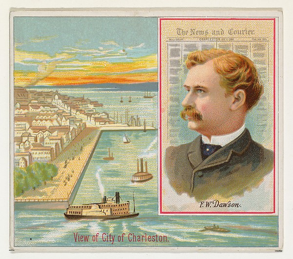 Allen & Ginter, F. W. Dawson, The Charleston News and Courier, from the American Editors series (N35) for Allen & Ginter Cigarettes