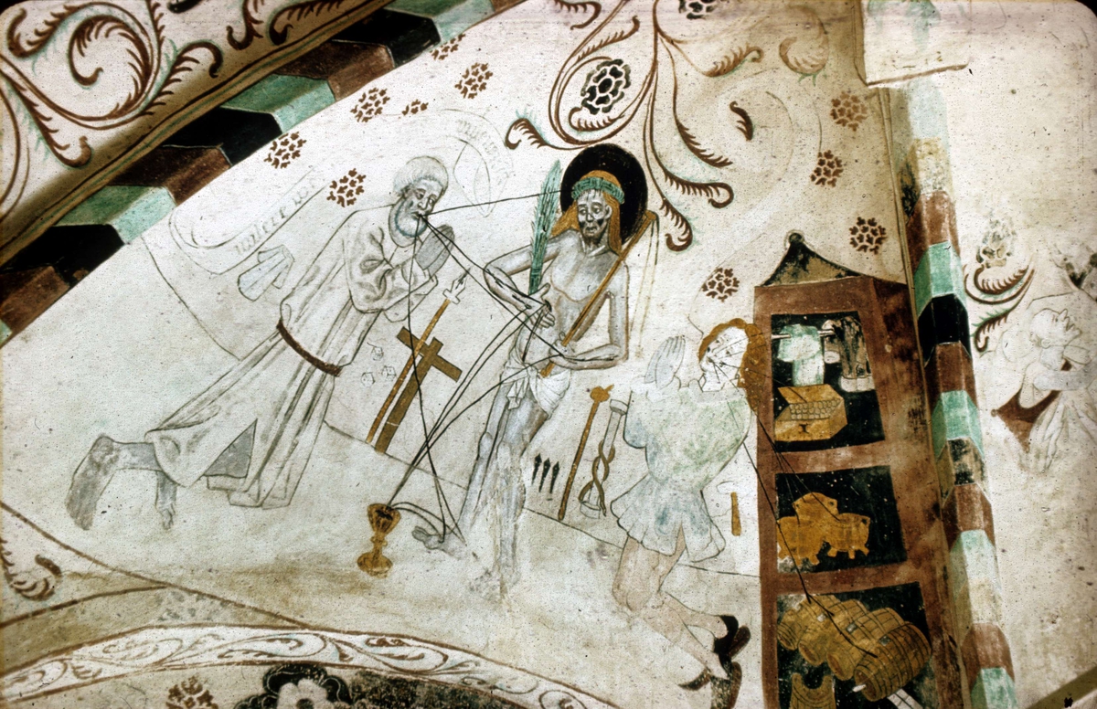 Okänd,, Lime painting in Härnevi Church, Härnevi parish, Uppland
