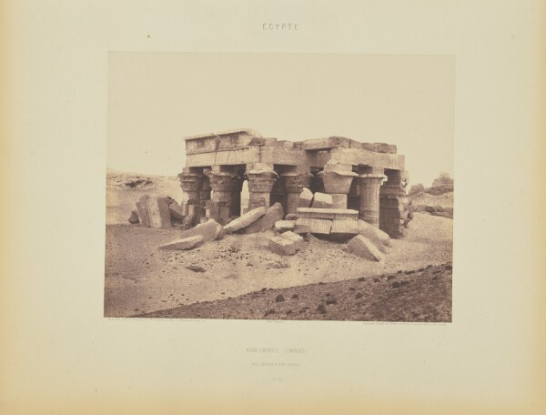 Félix Teynard, Kôm-Ombou (Ombos). Vue Générale des Ruines