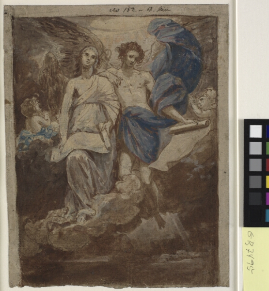 Benjamin West, Studie til maleri forestillende englene, der viser sig for hyrderne