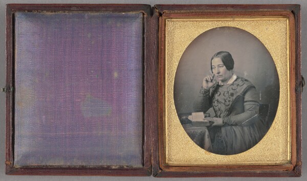 Unknown, [Portrait of a Pensive-looking Woman]