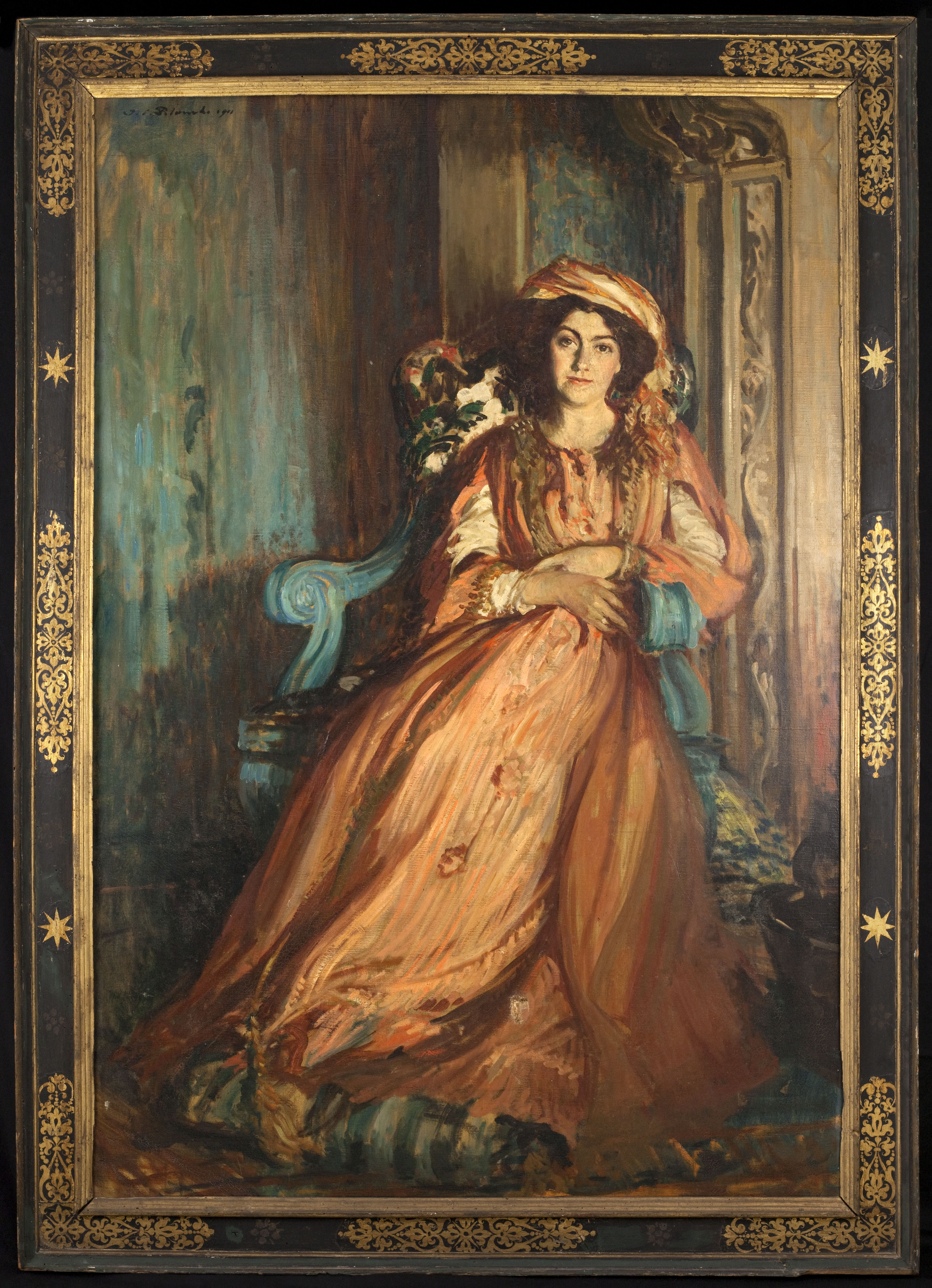 Jacques-Émile Blanche, Portrait de Mabel Dodge à la Villa Curonia, à Florence
