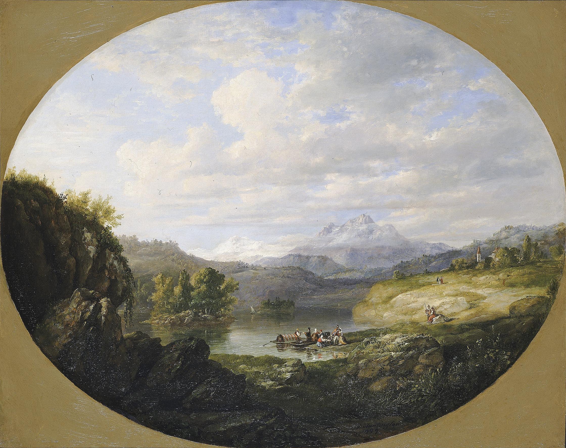 Daniel Huntington, A Swiss Lake