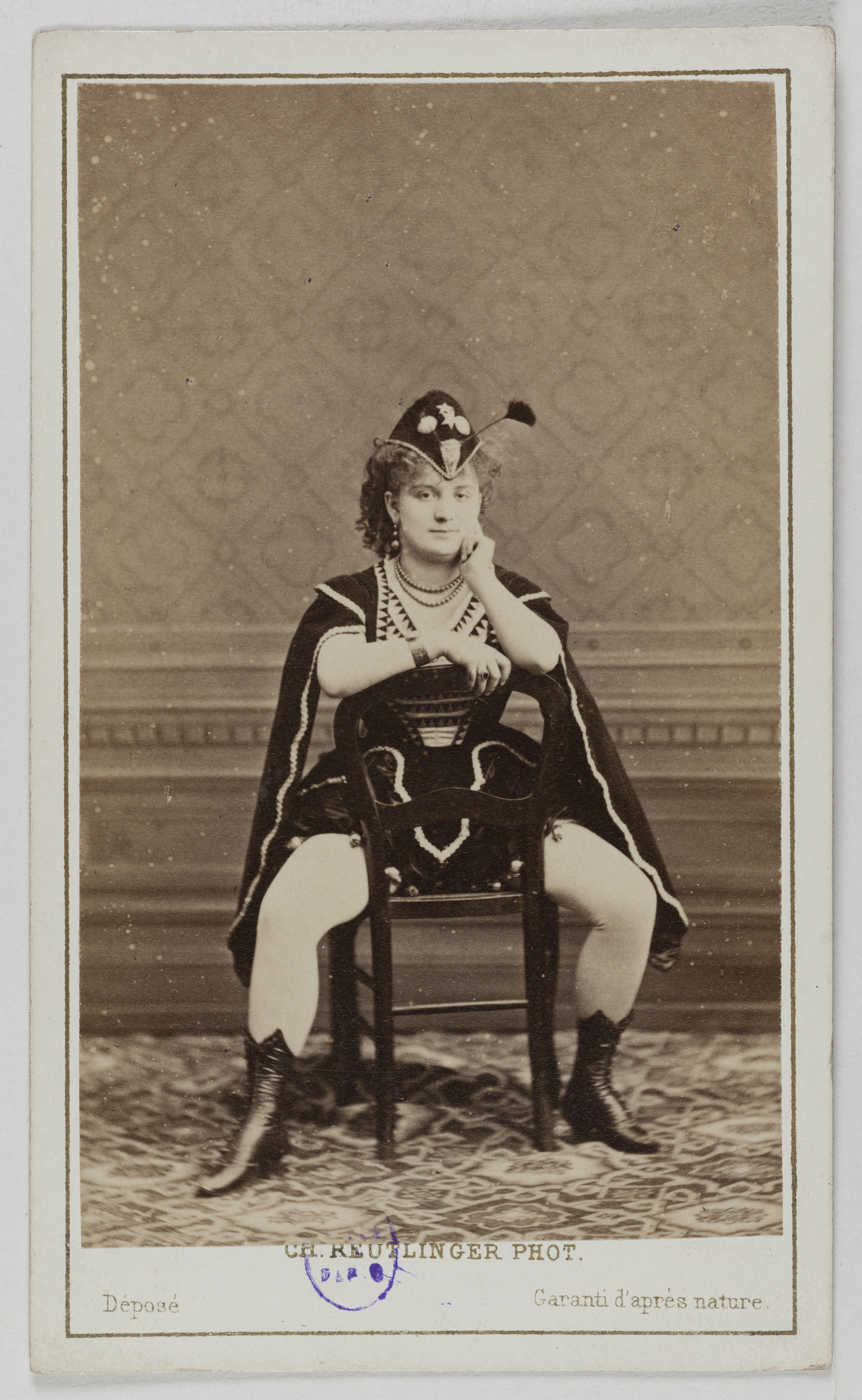 Charles Reutlinger, Portrait de Berthe Legrand (Adèle Blanchart dite, 1850-1910), (actrice)