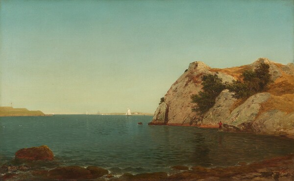 John Frederick Kensett, Beacon Rock, Newport Harbor