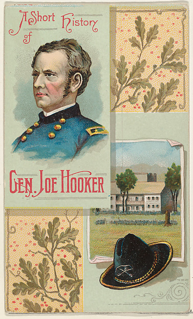 W. Duke, Sons & Co., A Short History: General Joseph Hooker, from the Histories of Generals series (N114) issued by W. Duke, Sons & Co. to promote Honest Long Cut Smoking and Chewing Tobacco