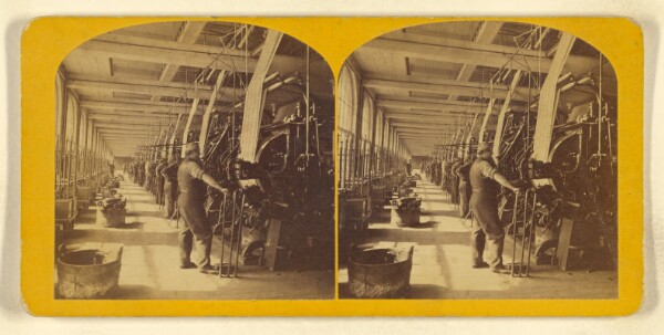 Benjamin West Kilburn, [Interior of spinning works]