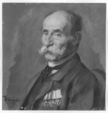 Franz Defregger, Portr. of a man with decorations
