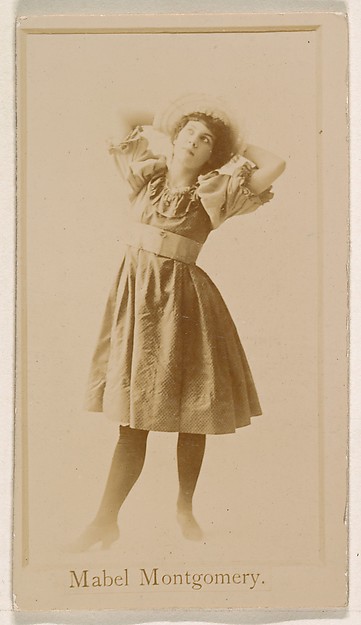 Kinney Brothers Tobacco Company, Mabel Montgomery, from the Actresses series (N245) issued by Kinney Brothers to promote Sweet Caporal Cigarettes