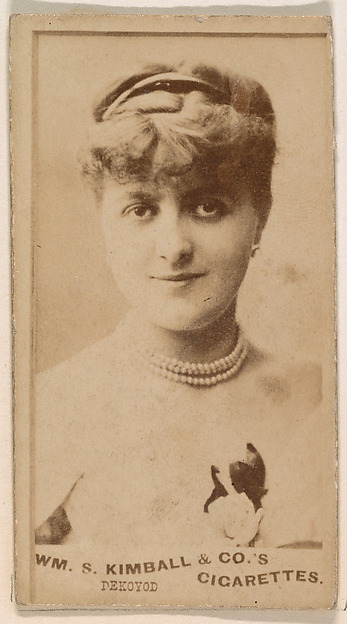 William S. Kimball & Company, Miss Dekoyod, from the Actresses series (N203) issued by Wm. S. Kimball & Co.