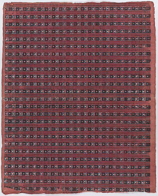 Anonymous, Sheet with overall geometric pattern