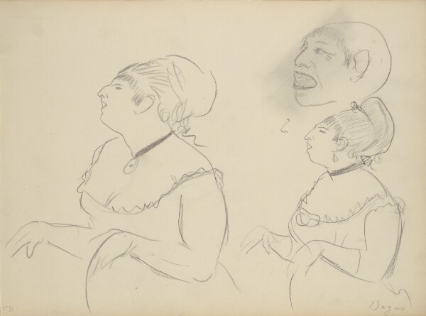 Edgar Degas, Sketches of Café Singers