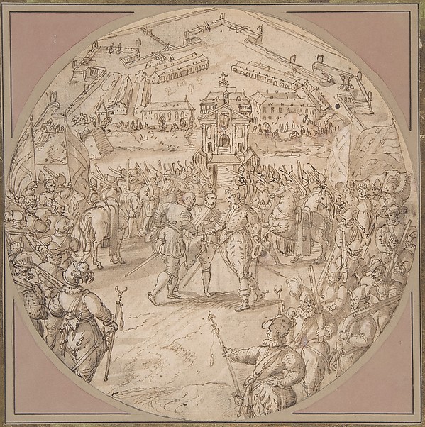 Maerten de Vos, Captain de Bours handing over the Keys to the Citadel of Antwerp to the Estates General