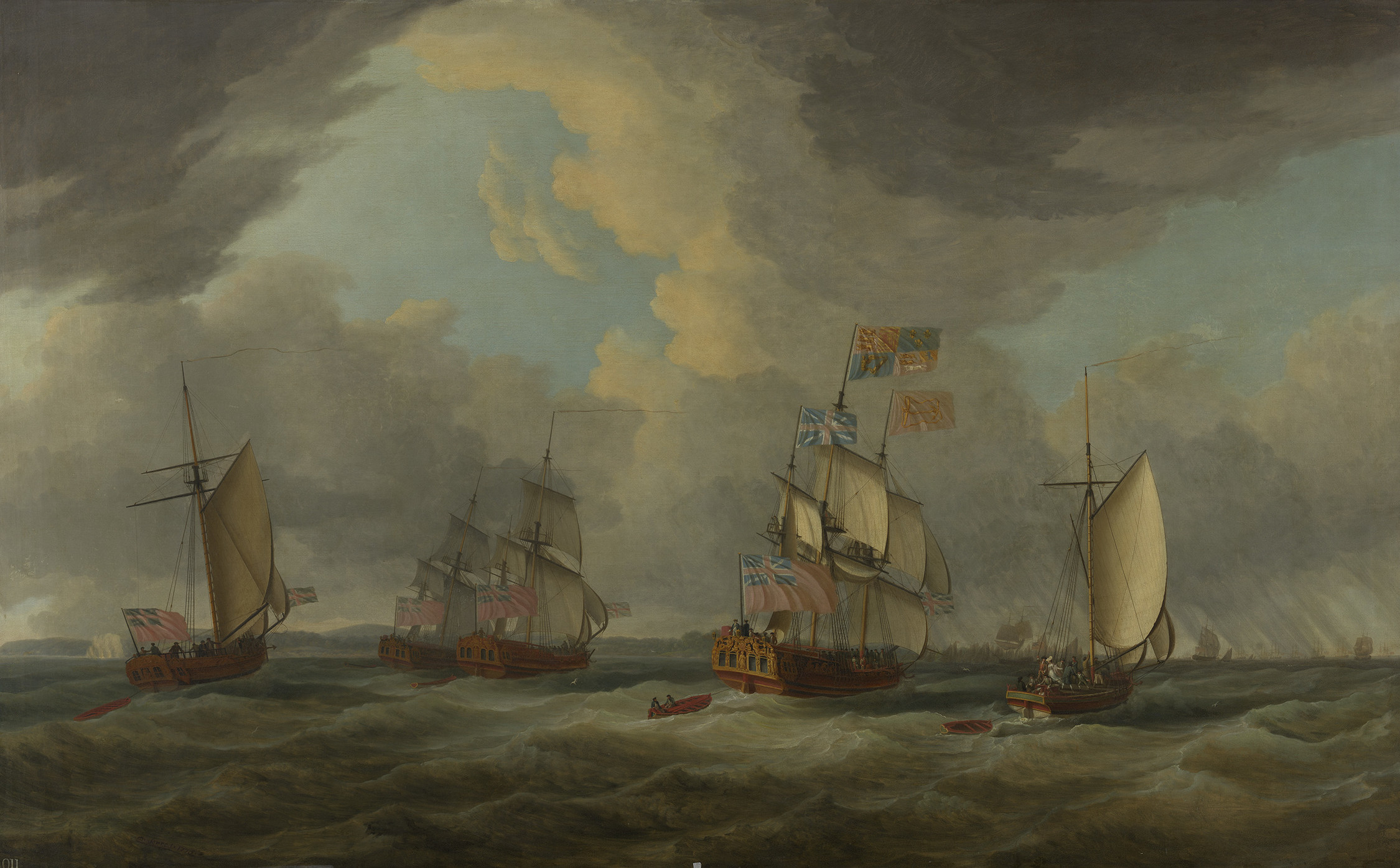 Dominic Serres, The Royal Visit to the Fleet III