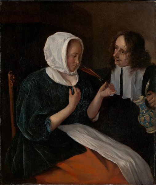 Jan Havicksz. Steen, A couple drinking