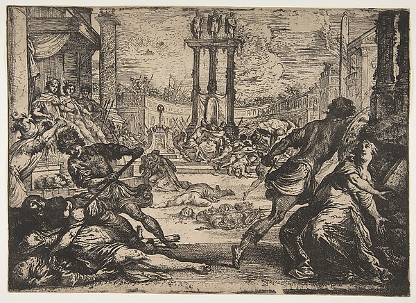 Claude Vignon, A Massacre by the Triumvirate