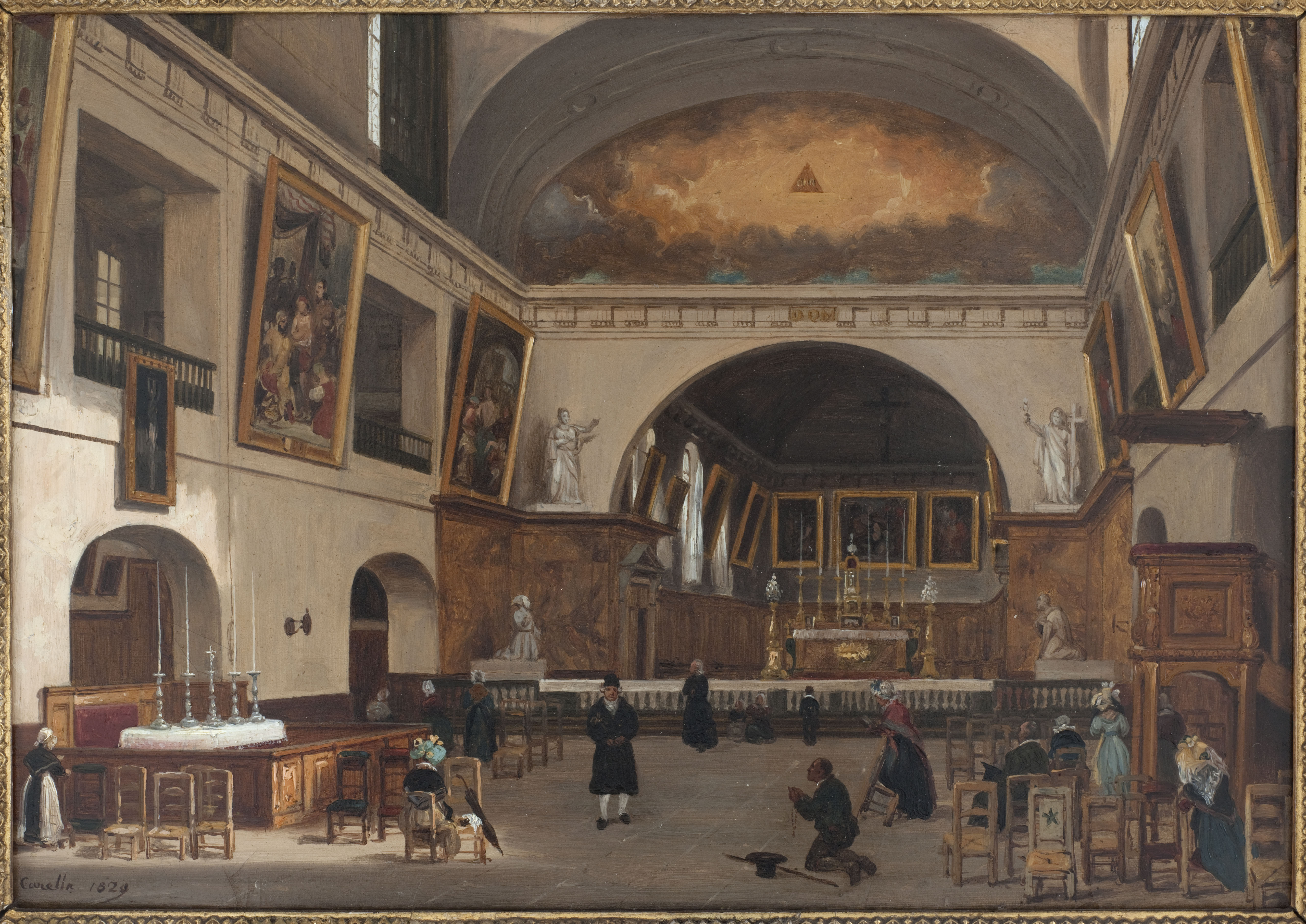 Giuseppe Canella, Intérieur de l'église Saint-Jean-Saint-François