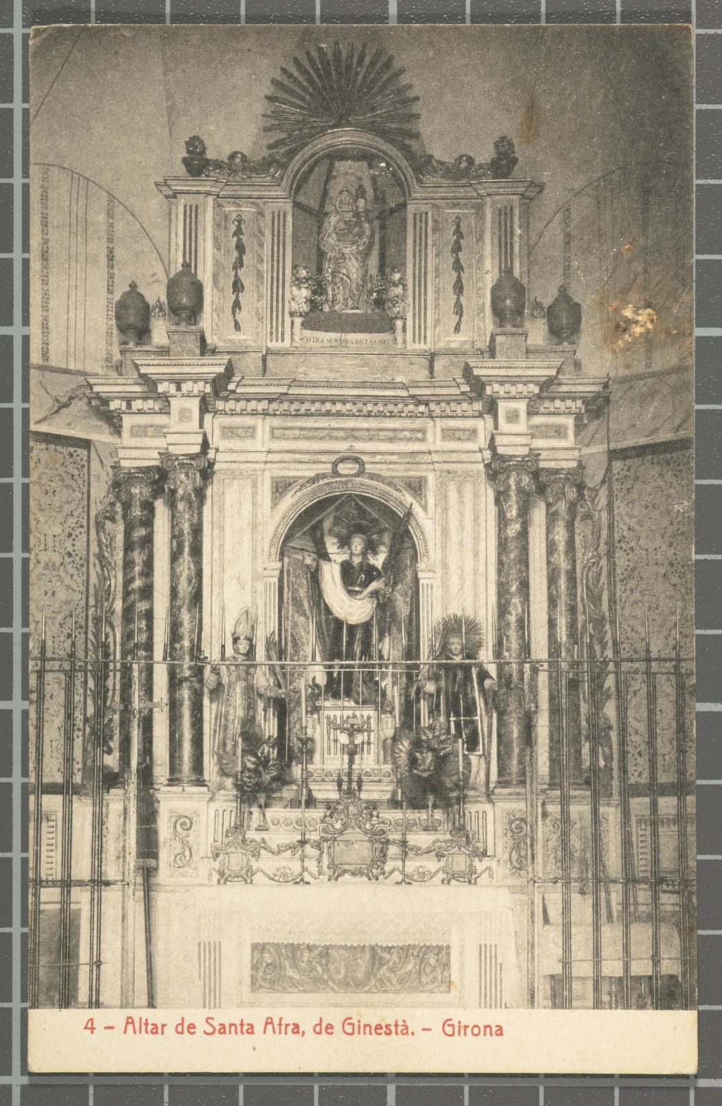 Desconegut, 4 - Altar de Santa Afra, de Ginestà. - Girona