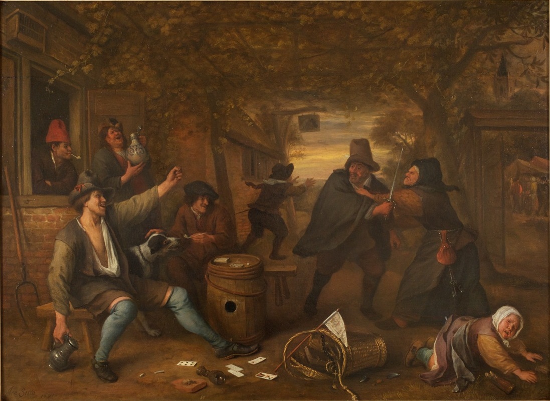 Jan Steen, Quarreling Cardplayers