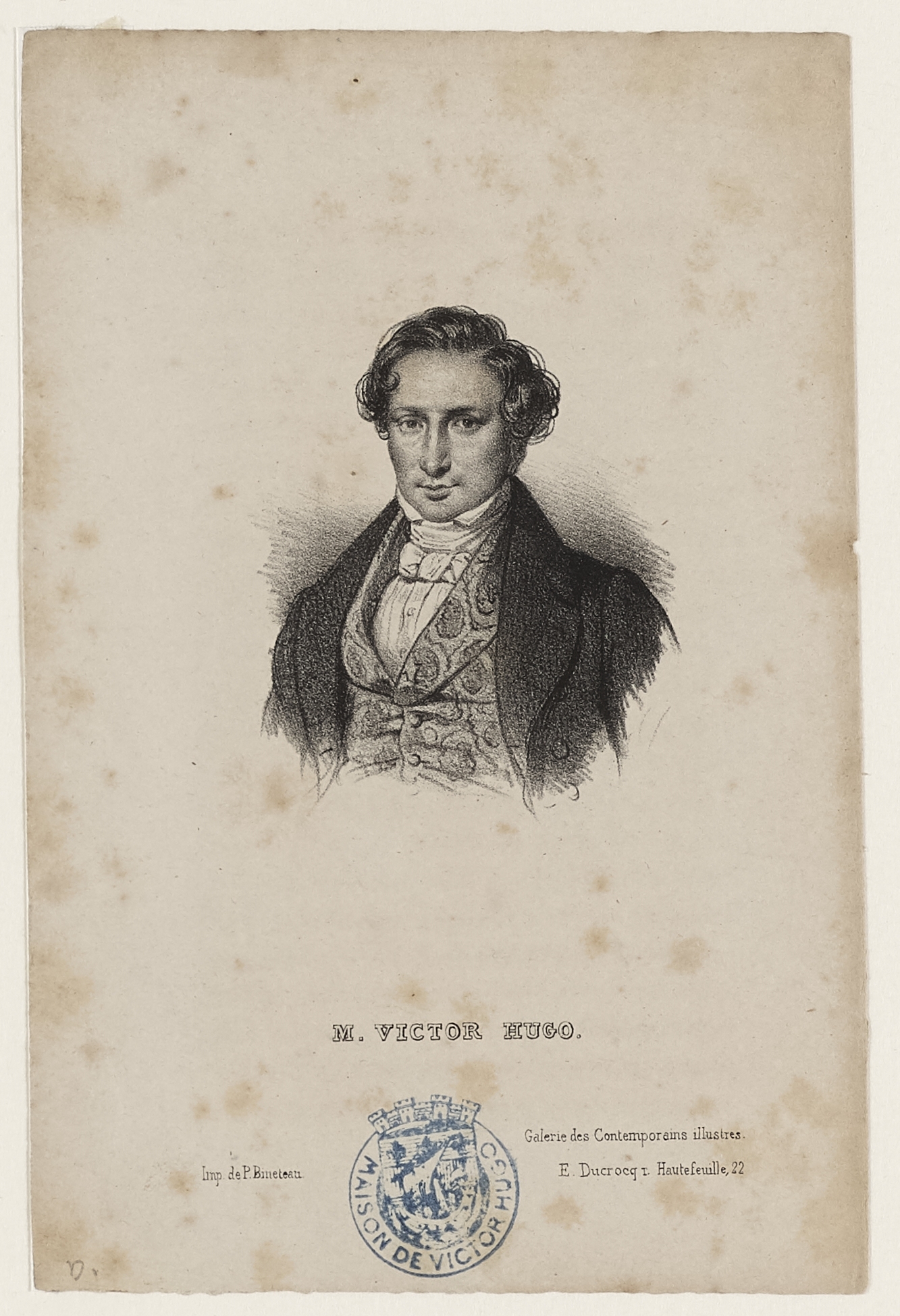 Inconnu, Victor Hugo