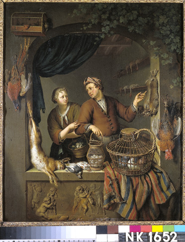 Willem van Mieris, The Poultry Seller