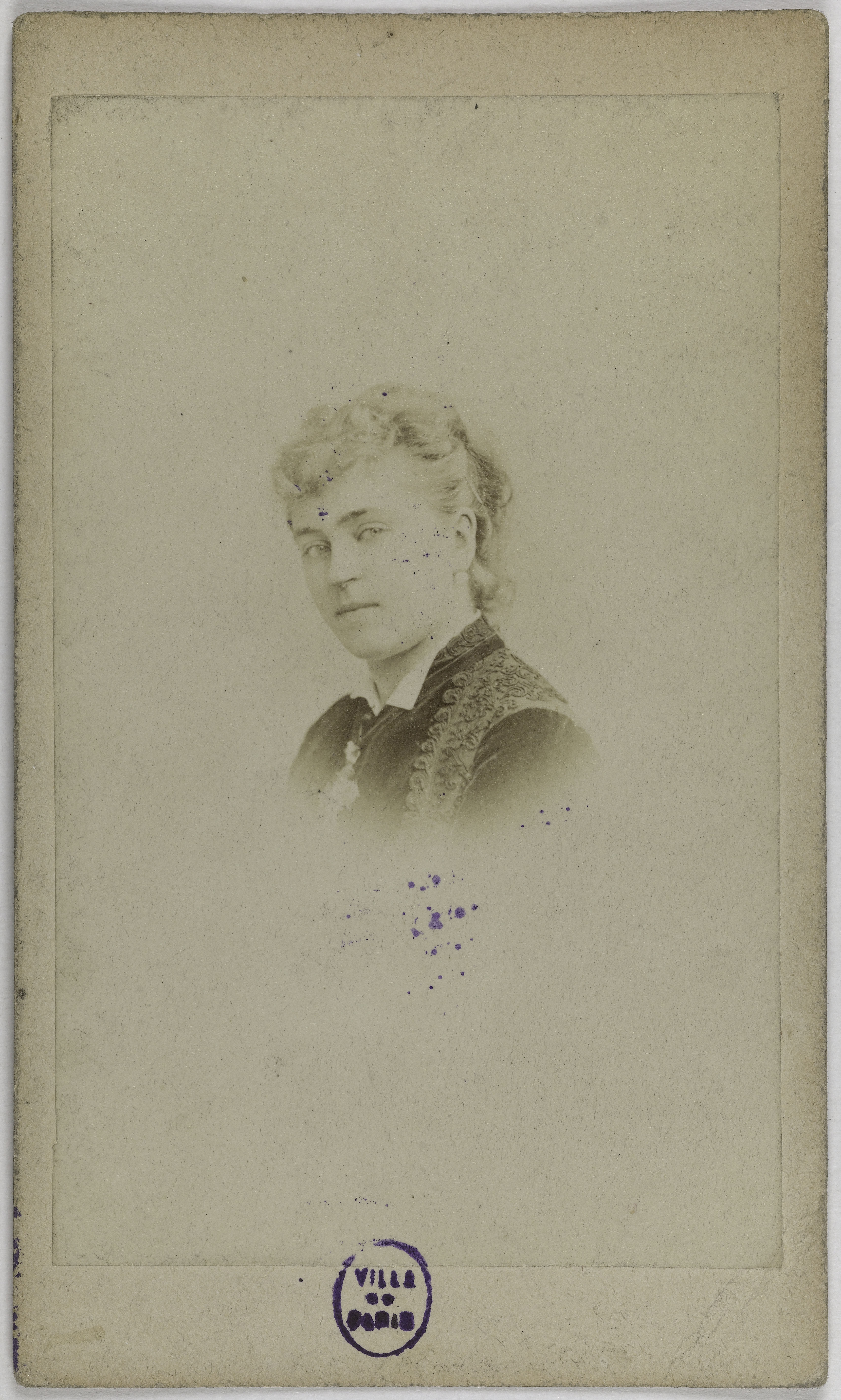 Anonyme, Portrait d'Adeline Blanche Pierson, (1842-1919), (actrice)