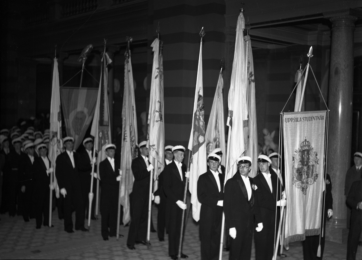 Paul Sandberg, Doctor promotion at Uppsala University - Uppsala Studentkår with fanas in the University House