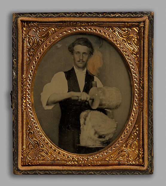 Unknown, [Man Riving Wood with Froe and Club]