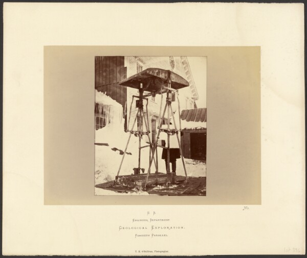 Timothy H. O'Sullivan, [Shaft Cage, Savage Silver Mining Works, Virginia City, Nevada]