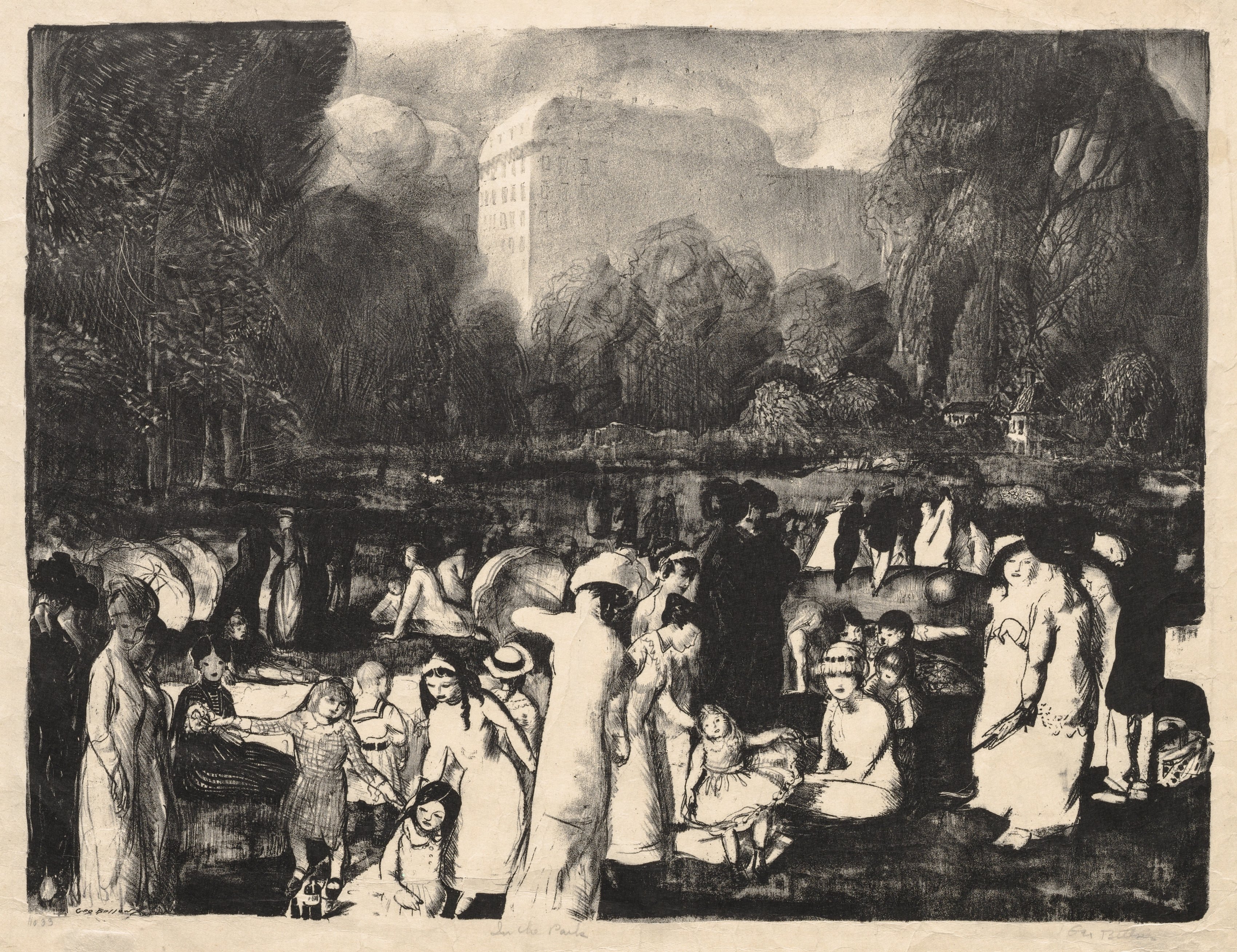 George Bellows, In the Park, Light