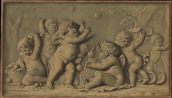 Piat Joseph Sauvage, Amorini at play (one of a pair)