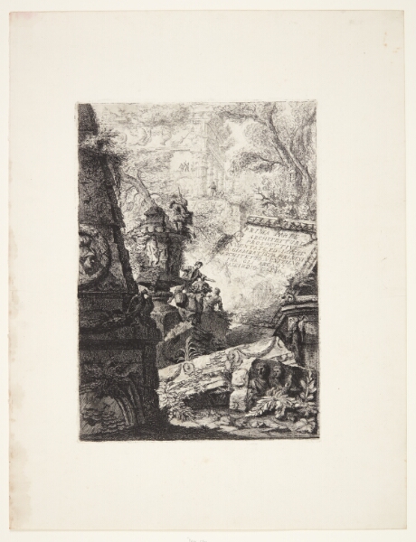 Giovanni Battista Piranesi, Første del af Arkitektur og Perspektiver, tegnet og raderet af Gio. Batt'a Piranesi, venetiansk arkitekt, kaldet Salcindio Tiseio blandt arkadianerne